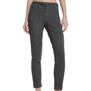 ATM Cuffed Ponte Classic Pants Heather Charcoal Slim Fit Trouser Super Stretch 6